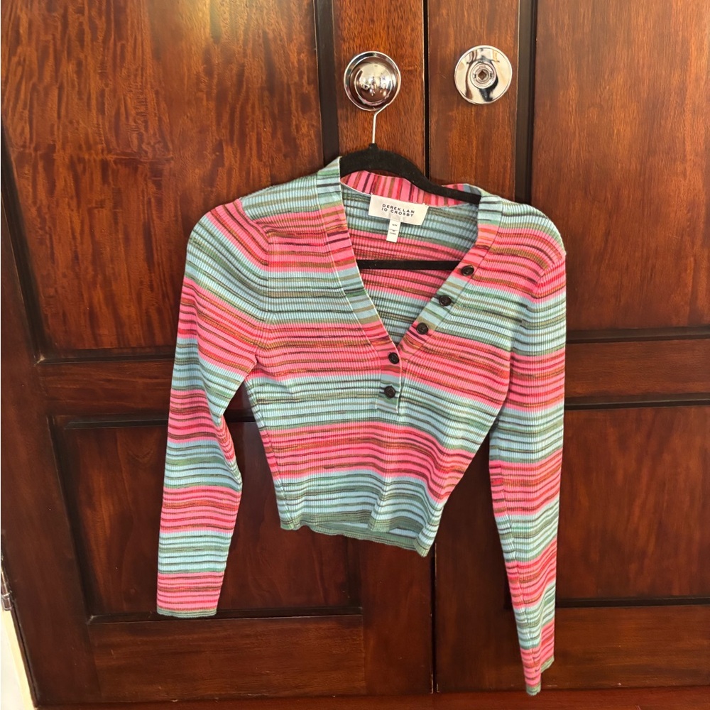 DEREK LAM IO CROSBY STRIPED TOP